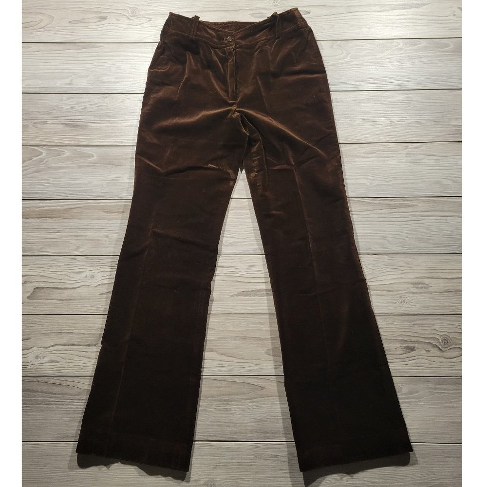 VTG I. Magnin & Co. Jones New York Womens Sz 6 Pants Brown Suede Nubuck 70s 80s